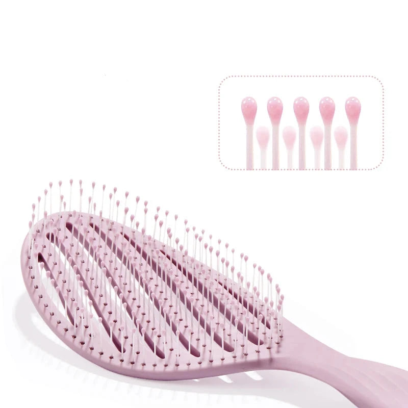 Brosse à cheveux ajourée démêlant